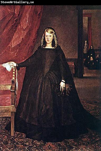 Juan Bautista del Mazo The sitter is Margaret of Spain, first wife of Leopold I, Holy Roman Emperor, wearing mourning dress for her father, Philip IV of Spain, with children